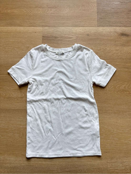 Zara Tops - Zara White Short Sleeve Crewneck Tee